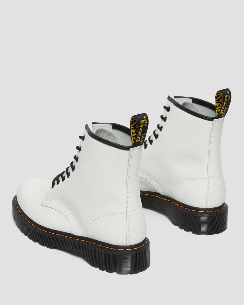 Dr Martens 1460 Bex Smooth Leren Platform Laarzen Heren Wit | NL 25FDN